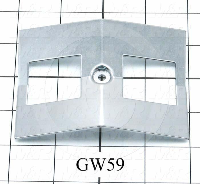 Reflectors, Concave Rectangular, 3.12", 3.88", Steel