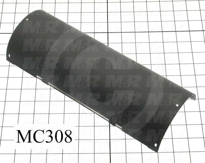 Reflectors, Half Round, 4.59", 12.38", Aluminum, Used on Shutter Housing Assembly