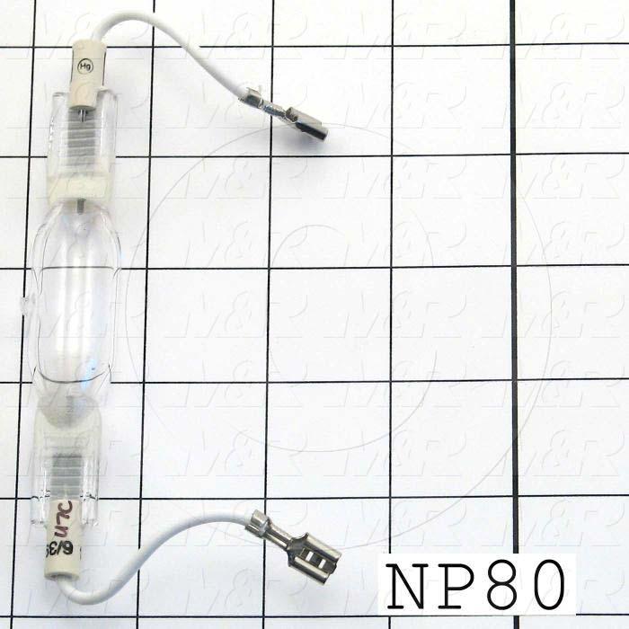 Replacement Lamp Package, NP4 Lamp 800W, Gloves, Instructions, And Box