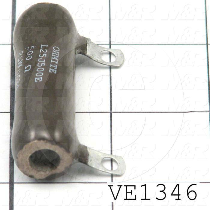 Resistor, 500 Ohm, 25W