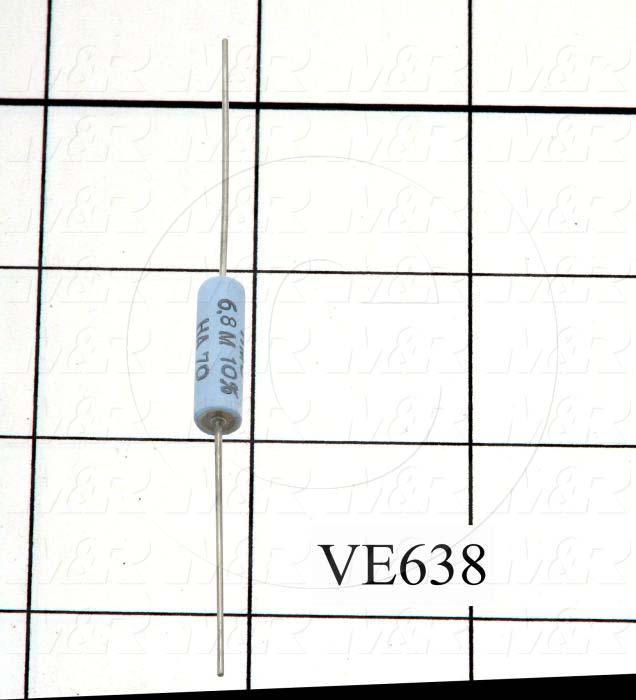 Resistor, 6.8M Ohm, 1.5W, 20%