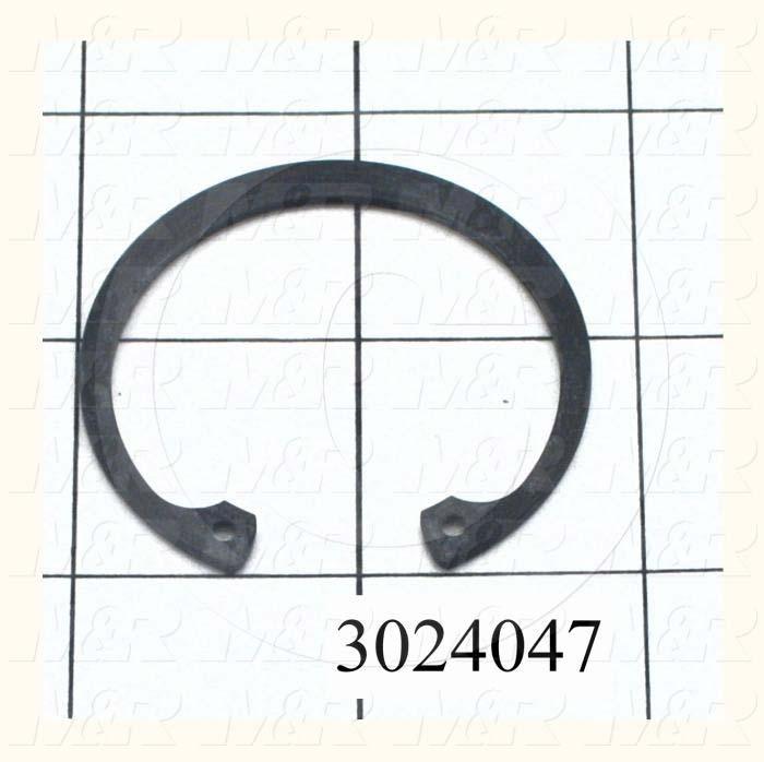 Retaining Ring, Internal, Style Basic Snap, Shaft Diameter 42 MM, Thickness 0.062", Material Steel