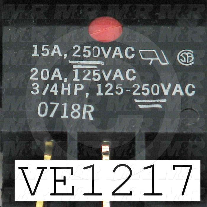 Rocker Switch, Curvette, DPST, OFF-NONE-ON, Contact Rating @ 125V 20A, Contact Rating @ 250V 15A, Red