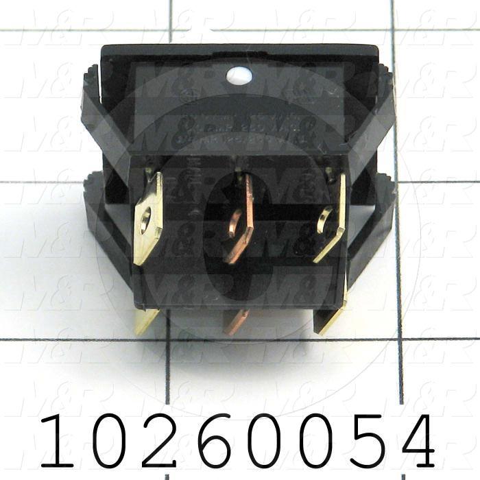 Rocker Switch, Maintained, DPDT, White