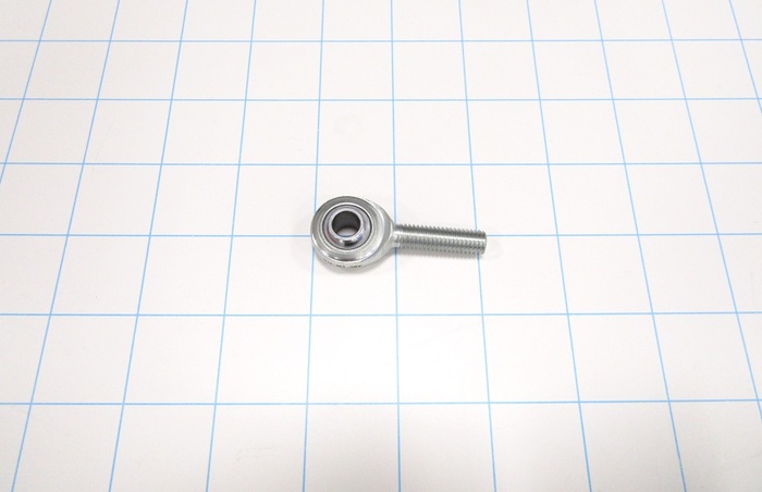 Rod End and Spherical Bearing, Male, Right Hand, M8 X 1.25 Thread Size, 8 mm Inside Diameter, 15.88 in. Ball With, 42 mm Base to Center, Steel Body, Steel Ball, Zinc finish