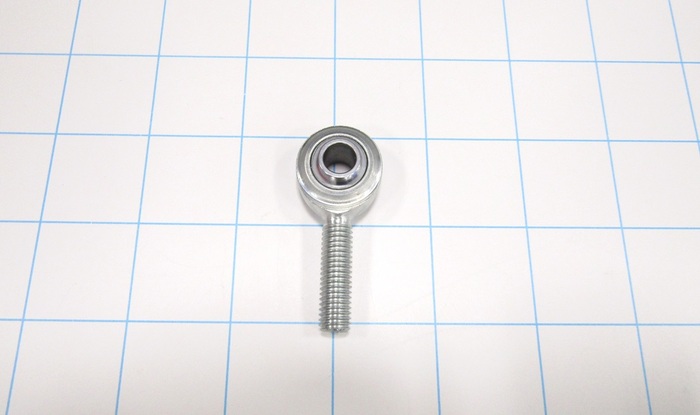 Rod End and Spherical Bearing, Male, Right Hand, M8 X 1.25 Thread Size, 8 mm Inside Diameter, 15.88 in. Ball With, 42 mm Base to Center, Steel Body, Steel Ball, Zinc finish