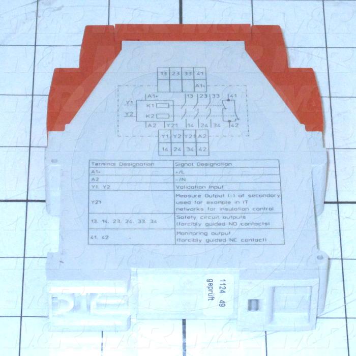 Safety Relay, 3NO + 1NC, 24V AC/DC, 5A