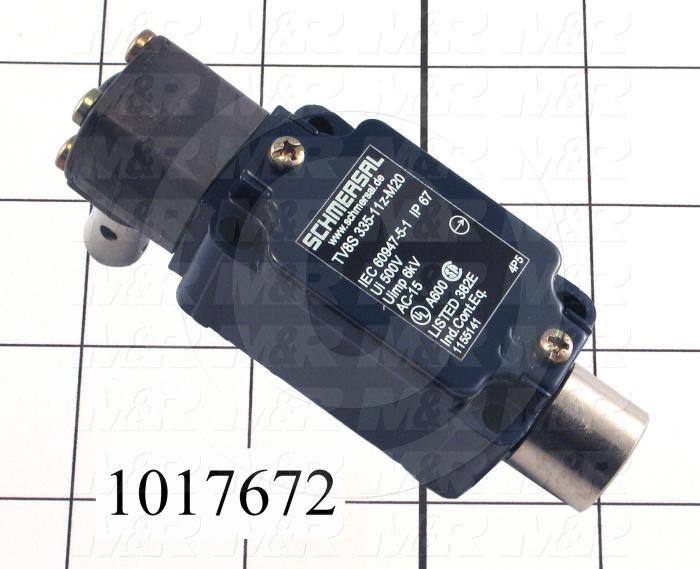 Safety Switch, Rotary Actuator 8mm Diameter Shaft, 3 Safety Contacts