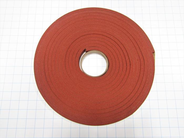 Seals and O-Rings, 0.375" Thickness, 0.75 in. Width, 500F Temperature Rating, Silicone Sponge