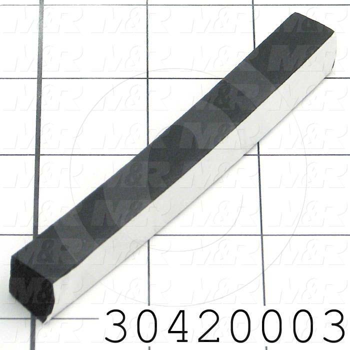 Seals and O-Rings, 0.500" Thickness, 0.500" Width, 24.00" Overall Length, Rubber