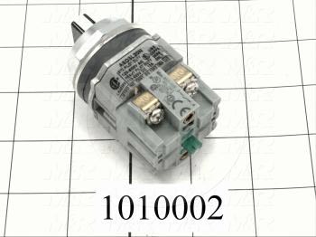 Selector Switch, 3 Positions, Maintained, 2NO