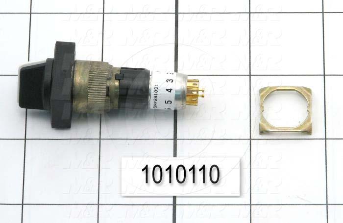 Selector Switch, 3 Positions, Maintained, Rectangular