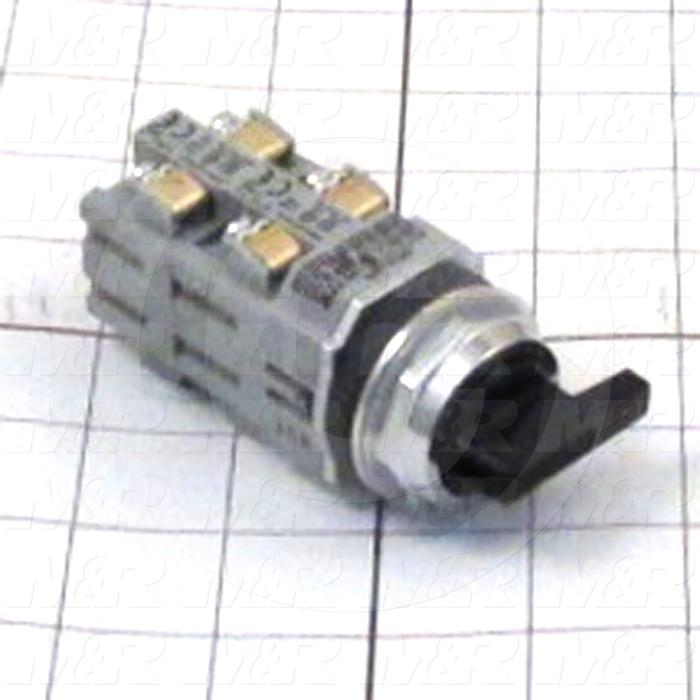 Selector Switch, Lever Operator, 3 Positions, Maintained, 2NO 2NC