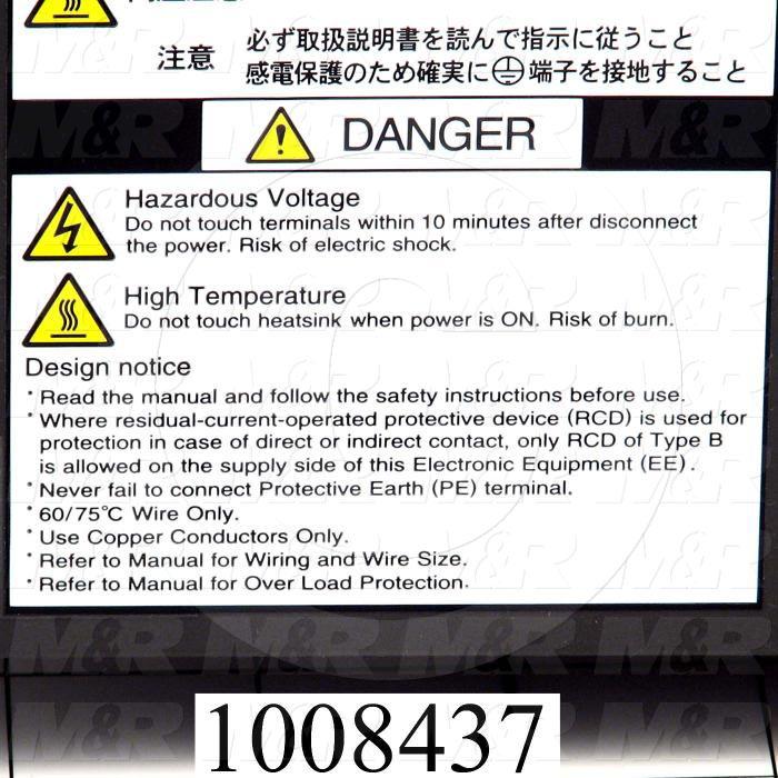 Servo Amplifier Drive, B Series, 750W, 230VAC