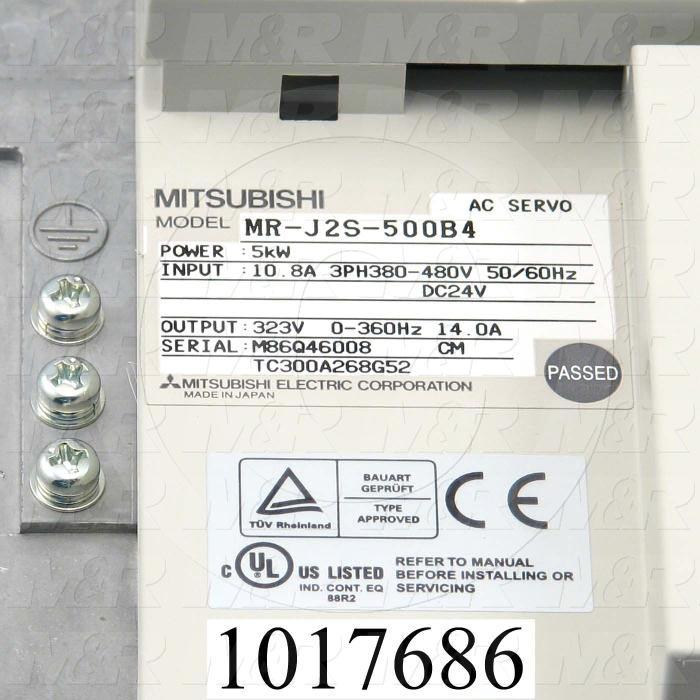 Servo Amplifier Drive, MR-J2S Series, 5KW, 400VAC, 3 Phase