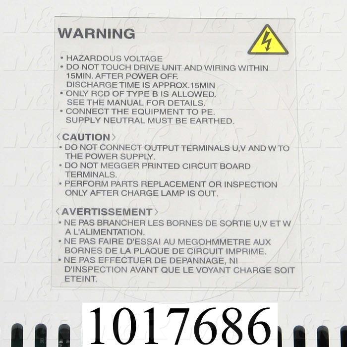 Servo Amplifier Drive, MR-J2S Series, 5KW, 400VAC, 3 Phase