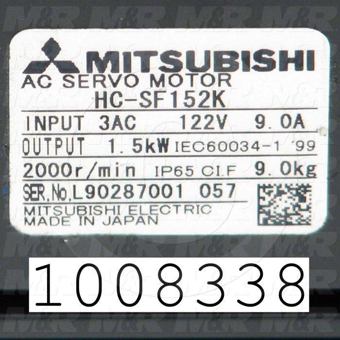 Servo Motor, 1.5KW, 2000RPM