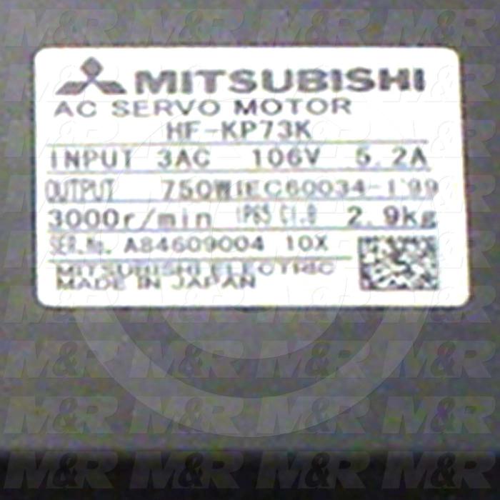 Servo Motor, HF-KP Series, 750W, 3000RPM, 200VAC, Keyway
