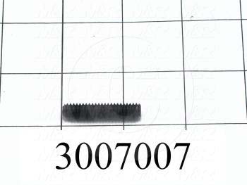 Set Screws, Socket, 1/4"-20 Thread Size, 1 1/4 in. Length, Cup Point, Steel, Black