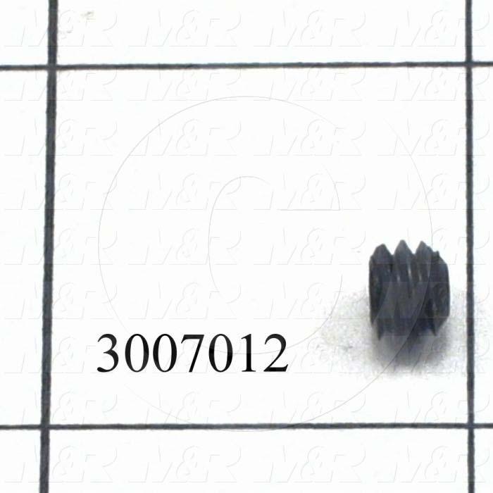 Set Screws, Socket, 1/4"-20 Thread Size, 3/16 in. Length, Cup Point, Steel, Black