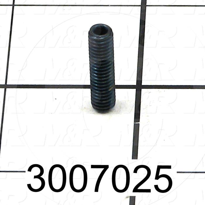 Set Screws, Socket, 10-32 Thread Size, 3/4" Length, Cup Point, Steel, Black