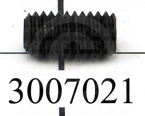 Set Screws, Socket, 3/8-16 Thread Size, 3/4" Length, Cup Point, Steel, Black