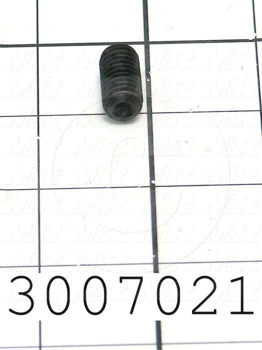 Set Screws, Socket, 3/8-16 Thread Size, 3/4" Length, Cup Point, Steel, Black