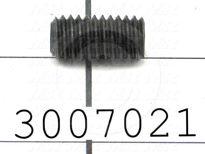 Set Screws, Socket, 3/8-16 Thread Size, 3/4" Length, Cup Point, Steel, Black