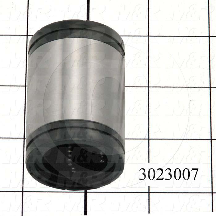 Shaft Guide, Ball Bearing Closed, Steel Material, 1" Shaft Dia., End Seals (Single), 1 9/16" Bearing OD, 2 1/4" Bearing Length