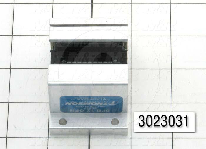 Shaft Guide, Block w/ Ball Open Bearing, Aluminum Anodized Material, 3/4" Shaft Dia., 2 3/4" Width of Block, 1 7/8" Length of Block, End Seals (Single)