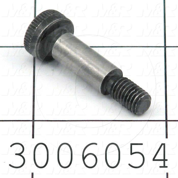 Shoulder Screws, Socket Head, Alloy Steel, Grade Class 12.9, Shoulder Dia. 6 mm, Shoulder Length 16 mm