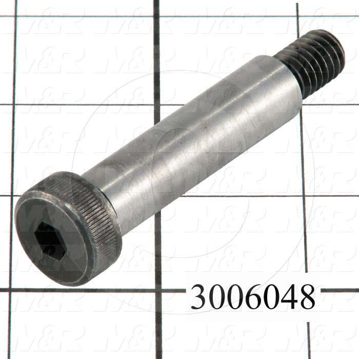 Shoulder Screws, Socket Head, Steel, Shoulder Dia. 1/2", Shoulder Length 1 1/2"