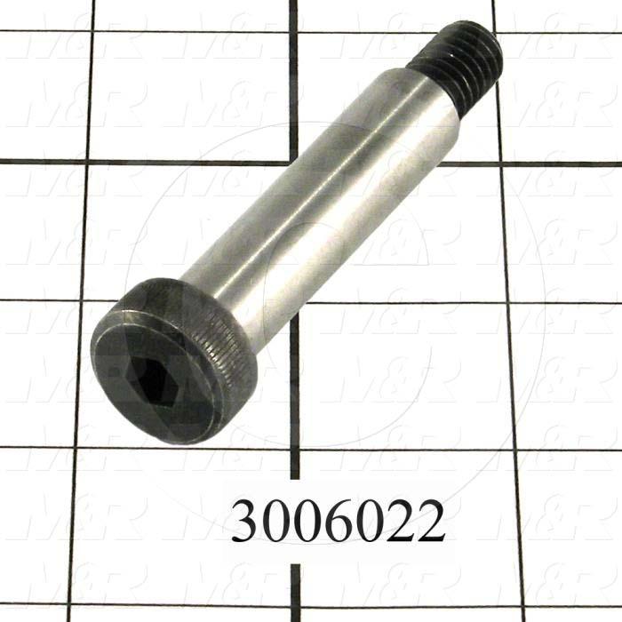 Shoulder Screws, Socket Head, Steel, Shoulder Dia. 1/2", Shoulder Length 2"