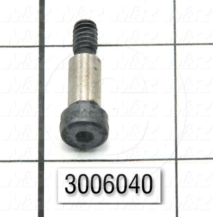 Shoulder Screws, Socket Head, Steel, Shoulder Dia. 1/4", Shoulder Length 1/2"