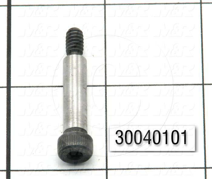 Shoulder Screws, Socket Head, Steel, Shoulder Dia. 1/4", Shoulder Length 1"