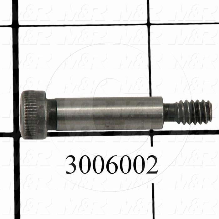 Shoulder Screws, Socket Head, Steel, Shoulder Dia. 1/4", Shoulder Length 3/4"