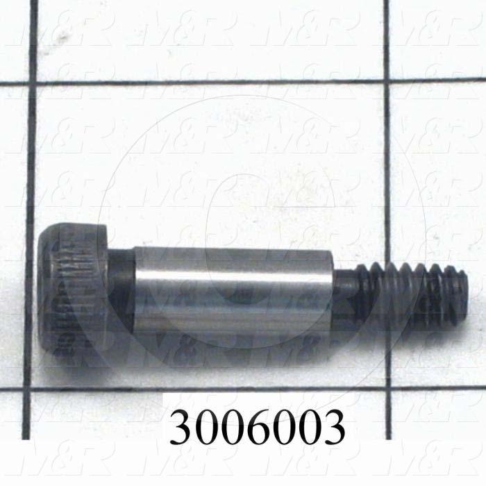 Shoulder Screws, Socket Head, Steel, Shoulder Dia. 1/4", Shoulder Length 5/8 in.
