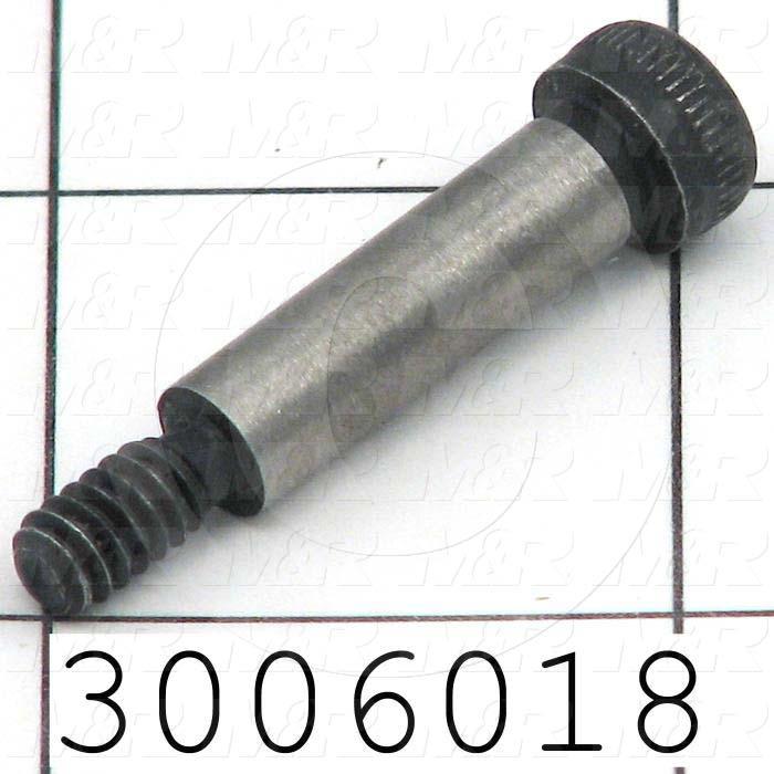 Shoulder Screws, Socket Head, Steel, Shoulder Dia. 1/4", Shoulder Length 7/8 in.