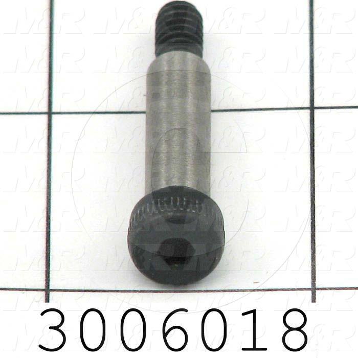 Shoulder Screws, Socket Head, Steel, Shoulder Dia. 1/4", Shoulder Length 7/8 in.