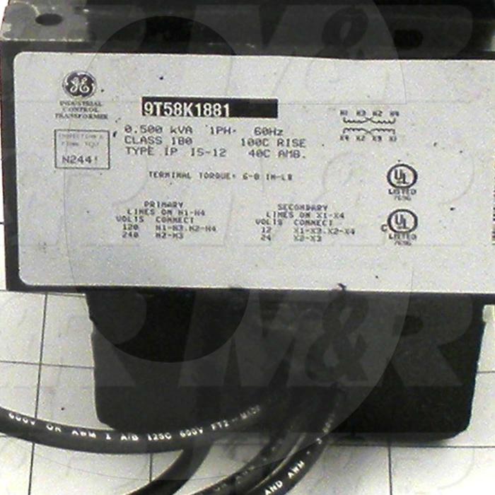 Single Phase Transformer, 500VA, 120/240V Primary Voltage, 12/24V Secondary Voltage