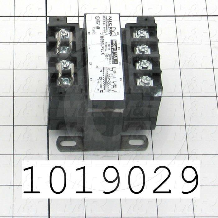 Single Phase Transformer, 50VA, 120/240V Primary Voltage, 24V Secondary Voltage, 50/60Hz