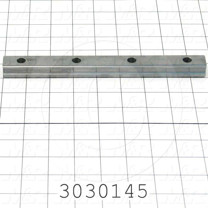 Slide (Rail) Guide, Rail, Steel, 20 mm Width of Rail, 220 mm Length of Rail