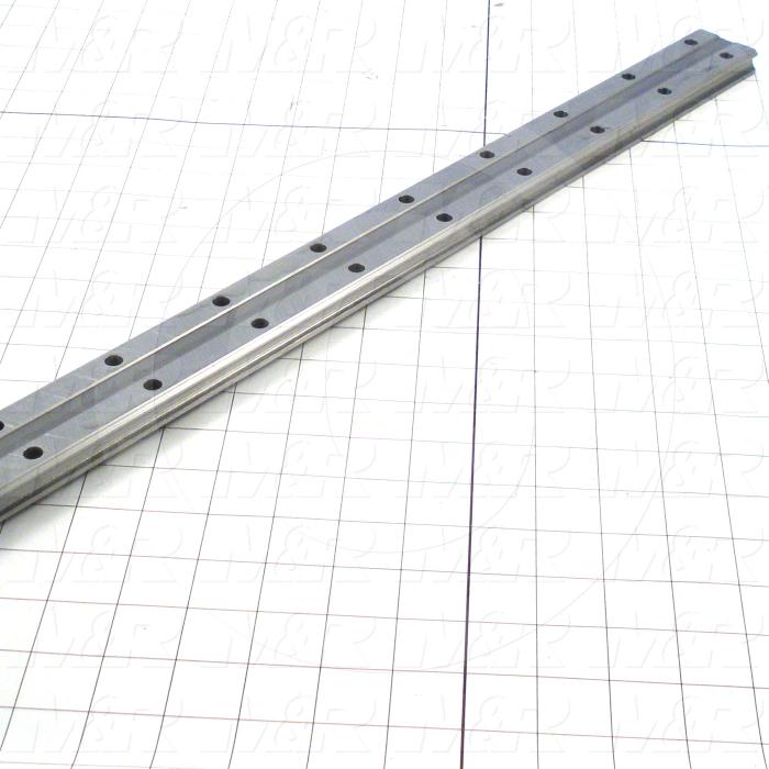 Slide (Rail) Guide, Rail, Steel, 42 mm Width of Rail, 880 mm Length of Rail