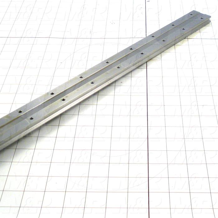 Slide (Rail) Guide, Rail, Steel, 42 mm Width of Rail, 880 mm Length of Rail