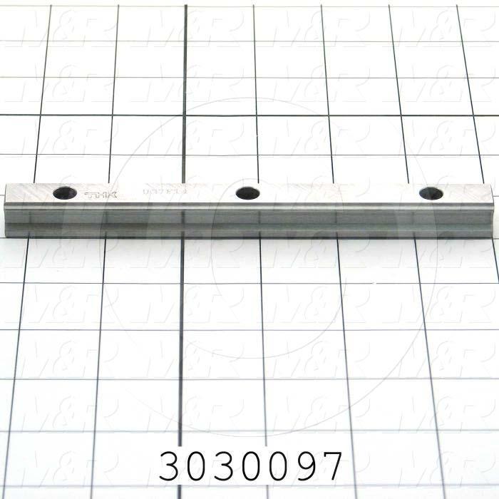 Slide (Rail) Guide, Rail, Steel, Standard Accuracy, 15 mm Width of Rail, 160 mm Length of Rail, 24 mm Height of the Set, Medium Preload