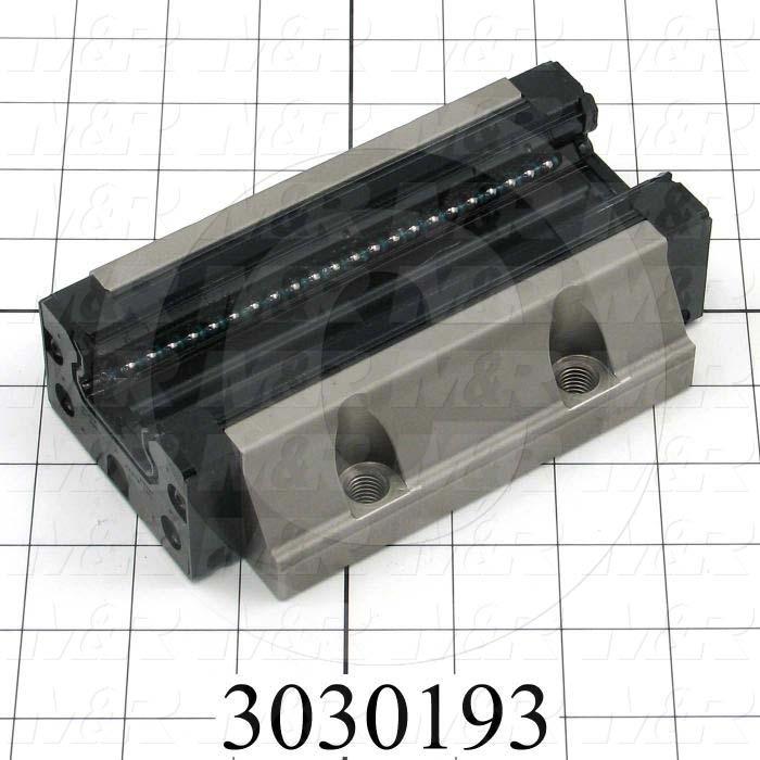 Slide (Rail) Guide, Slide Block, Steel, 100 mm Width of Block, 152 mm Length of Block, End, Side, & Inner Seals Contamination Protection