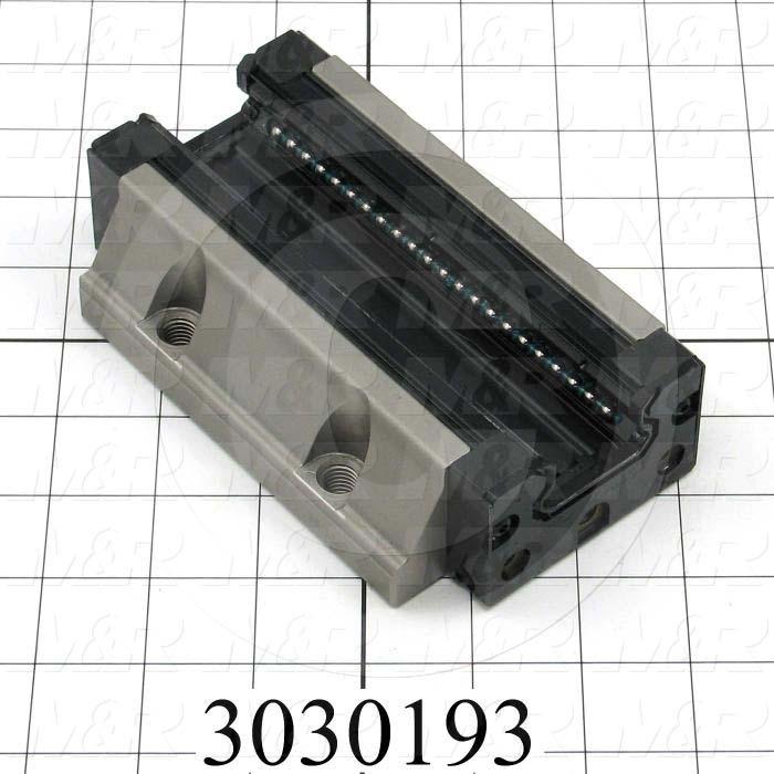 Slide (Rail) Guide, Slide Block, Steel, 100 mm Width of Block, 152 mm Length of Block, End, Side, & Inner Seals Contamination Protection