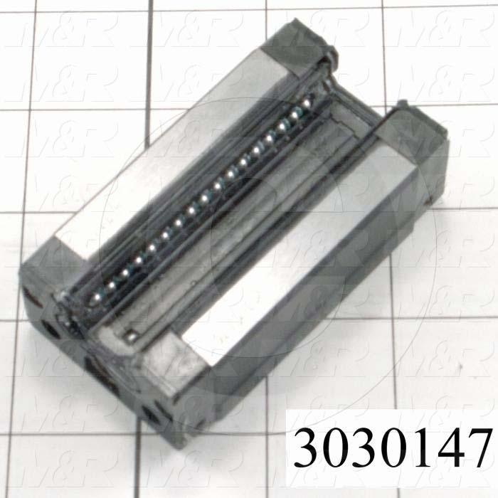 Slide (Rail) Guide, Slide Block, Steel, 44 mm Width of Block, 79 mm Length of Block, End, Side, & Inner Seals Contamination Protection