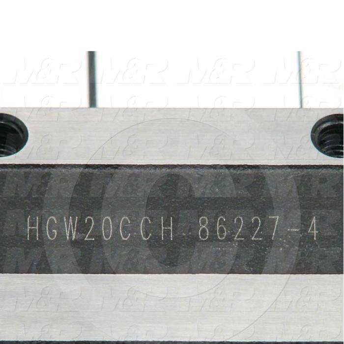 Slide (Rail) Guide, Slide Block, Steel, 63 mm Width of Block, 77.2 mm Length of Block, 30 mm Height of the Set, End Seals (Single) Contamination Protection, Medium Preload