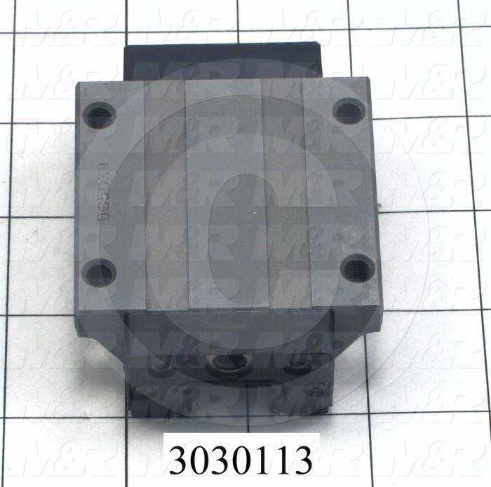 Slide (Rail) Guide, Slide Block, Steel, 63 mm Width of Block, 79 mm Length of Block, End, Side, & Inner Seals Contamination Protection, Light Preload